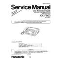 Panasonic KX-F800 (serv.man2) Service Manual Simplified