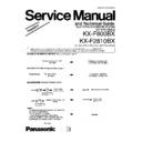 Panasonic KX-F800BX, KX-2810BX Service Manual Simplified