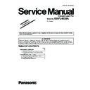 Panasonic KX-FL403UA (serv.man8) Service Manual Supplement