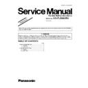 Panasonic KX-FLB883RU (serv.man2) Service Manual Supplement