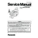 Panasonic KX-FLC413UA Service Manual