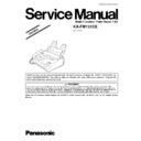kx-fm131ce service manual simplified