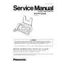 kx-fp143ua service manual