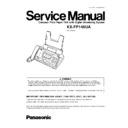 Panasonic KX-FP148UA Service Manual