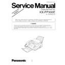 Panasonic KX-FP300E Service Manual Simplified