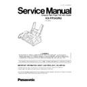 kx-fp343ru service manual