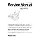 Panasonic KX-FP363RU Service Manual