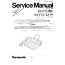 Panasonic KX-FT21BX, KX-FT21BX-W Service Manual Simplified