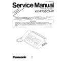 Panasonic KX-FT33CX-W Service Manual Simplified