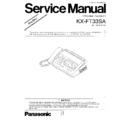 kx-ft33sa service manual simplified