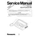 Panasonic KX-FT37CX-W Service Manual Simplified