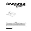 Panasonic KX-FT76RU-B Service Manual