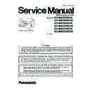 Panasonic KX-MB2000RUB, KX-MB2000RUW, KX-MB2020RUB, KX-MB2020RUW, KX-MB2030RUB, KX-MB2030RUW Service Manual