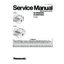 Panasonic KX-MB283RU, KX-MB783RU Service Manual