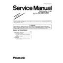 Panasonic KX-MB763RU Service Manual Supplement