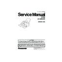 Panasonic UF-490, UF-4000, UF-4100 Service Manual