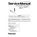Panasonic EH-HV11-K865 Service Manual