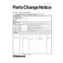 Panasonic EH8461, EH8463, EH8465 (serv.man3) Service Manual Parts change notice