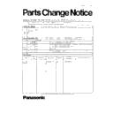 Panasonic ER-GD60-S803, ER-GD50, ER-GD40 Service Manual Parts change notice