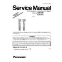Panasonic ER1420, ER1410, ER1420S503, ER1420S520, ER1410S503, ER1410S520 Service Manual Supplement