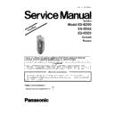 Panasonic ES-ED93-P520, ES-ED53-W520, ES-ED23-V520 Service Manual Simplified