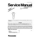 Panasonic ES-GA21 Service Manual