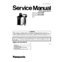 Panasonic ES-LV95-S820, ES-LV65-S820 Service Manual