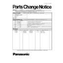 Panasonic ES-RW30 Service Manual Parts change notice