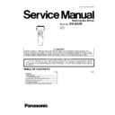 Panasonic ES-SA40 Service Manual