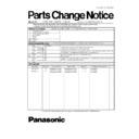 Panasonic ES-WD70, ES-WD60, ES-WD10 (serv.man3) Service Manual Parts change notice