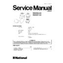 Panasonic ES2024-A3, ES2027-A3 Service Manual