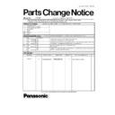 Panasonic ES2502 (serv.man2) Service Manual Parts change notice