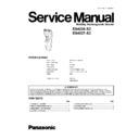 Panasonic ES4025-E2, ES4027-E2 Service Manual