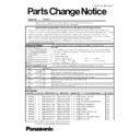 Panasonic ES4025 Service Manual Parts change notice