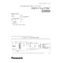 Panasonic ES858 Service Manual