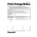 Panasonic EW1035-E2 (serv.man2) Service Manual Parts change notice