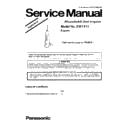 Panasonic EW1411P321 Service Manual Supplement
