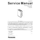 Panasonic F-VXM35R-A Service Manual