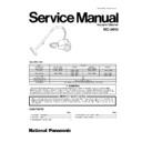Panasonic MC-3910 Service Manual