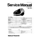 Panasonic MC-4620 Service Manual