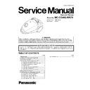 Panasonic MC-CG462-RR79, MC-CG462RR79 Service Manual