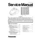 Panasonic MC-CL675-ZC79, MC-CL675-ZA76, MC-CL673-SC79, MC-CL673-SA76, MC-CL671-RC79, MC-CL671-RA76, MC-CL671RR79, MC-CL673SR79 Service Manual