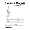 Panasonic MC-E4051-00 Service Manual