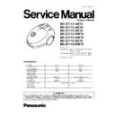 Panasonic MC-E7111-AE79, MC-E7111-AE7A, MC-E7111-RE79, MC-E7111-RW79, MC-E7111-AW79, MC-E7113-RE79, MC-E7113-RW79 Service Manual