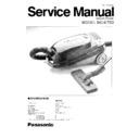 Panasonic MC-E753 Service Manual