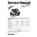 Panasonic MC-E8011, MC-E8013, MC-E8015 Service Manual Simplified