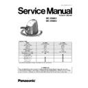 Panasonic MC-E9001, MC-E9003 Service Manual
