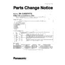 Panasonic MK-G1800PWTQ (serv.man2) Service Manual Parts change notice