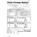 Panasonic MK-MG1300WTQ, MK-MG1500WTQ Service Manual Parts change notice