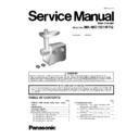 Panasonic MK-MG1501WTQ Service Manual